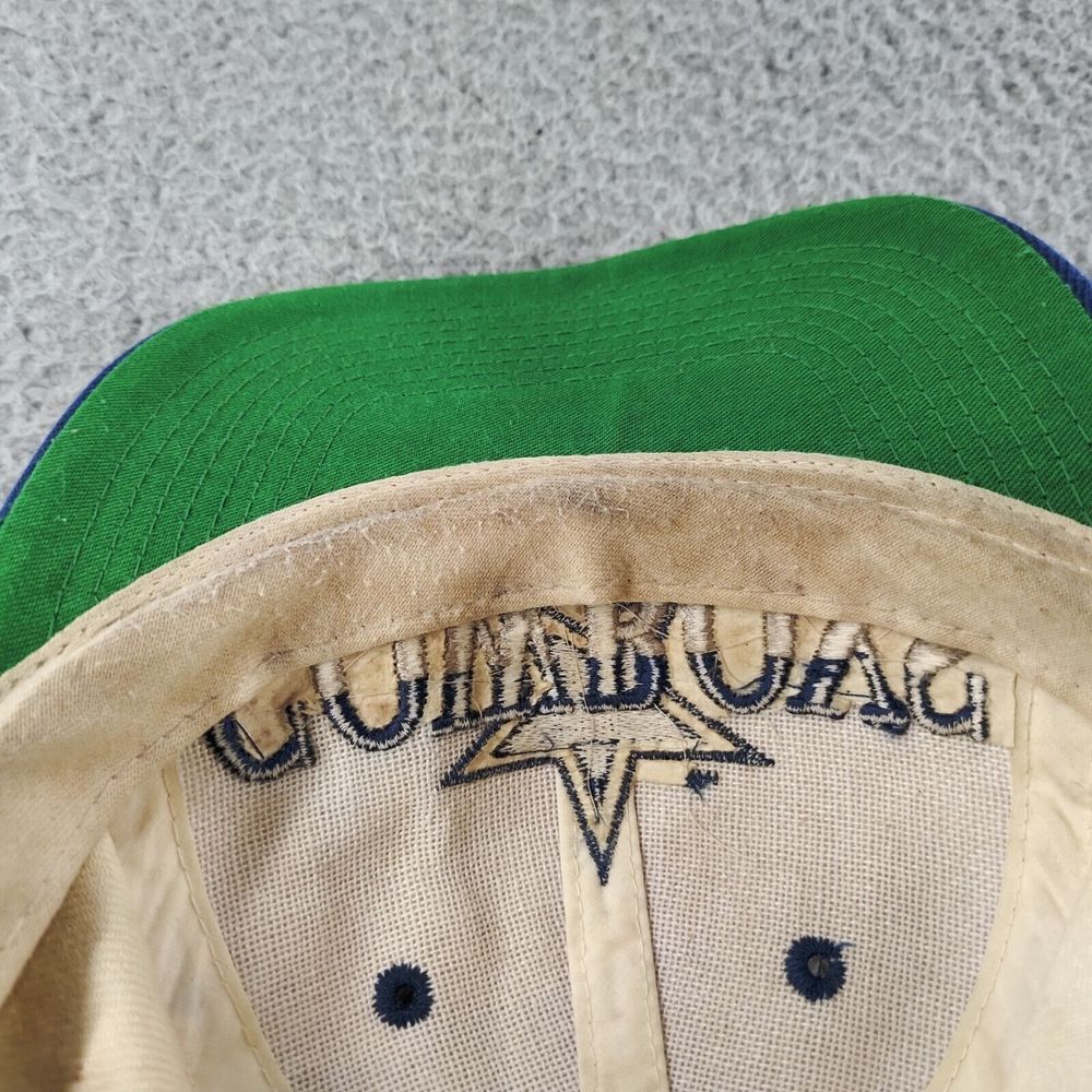 Vintage 1990s Dallas Cowboys Eastport Big Star Script Logo Snapback Hat Spellout - Picture 12 of 16